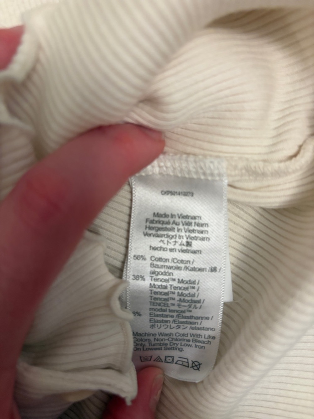 Madewell Cream Ribbed Button-Up Cardigan - Picture 4 of 4